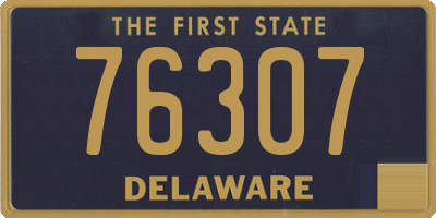 DE license plate 76307