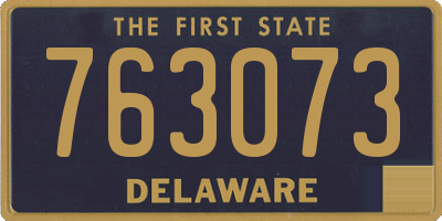 DE license plate 763073