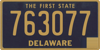 DE license plate 763077