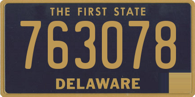 DE license plate 763078