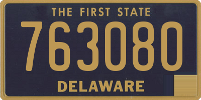 DE license plate 763080