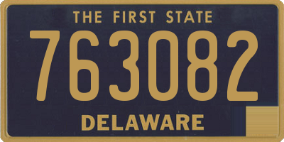 DE license plate 763082