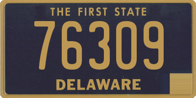 DE license plate 76309