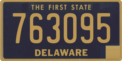 DE license plate 763095