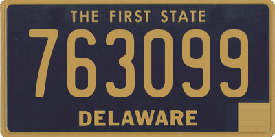 DE license plate 763099