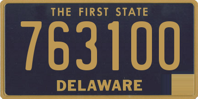 DE license plate 763100
