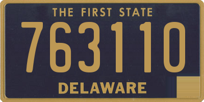 DE license plate 763110