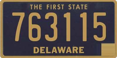 DE license plate 763115