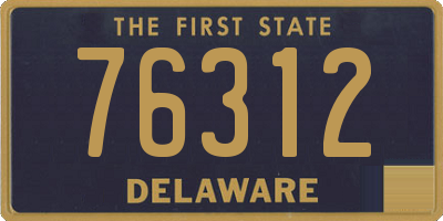 DE license plate 76312