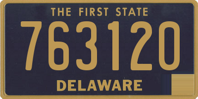 DE license plate 763120