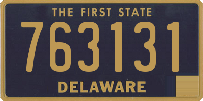 DE license plate 763131