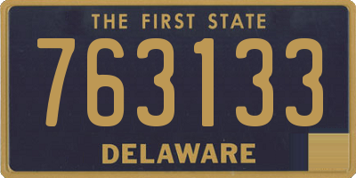 DE license plate 763133