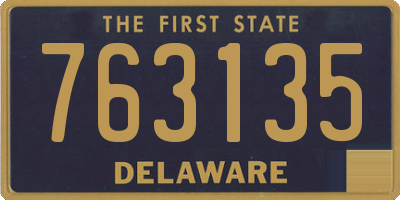 DE license plate 763135