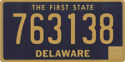 DE license plate 763138