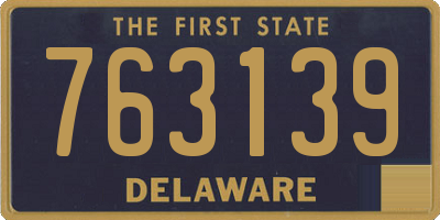 DE license plate 763139