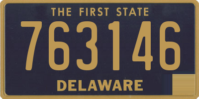 DE license plate 763146