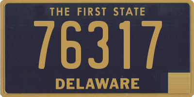 DE license plate 76317