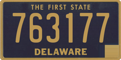 DE license plate 763177