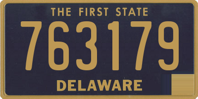 DE license plate 763179