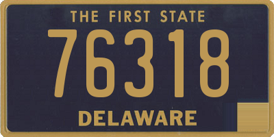 DE license plate 76318