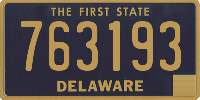 DE license plate 763193