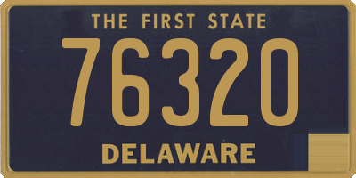 DE license plate 76320