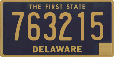 DE license plate 763215