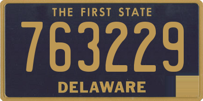 DE license plate 763229