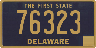 DE license plate 76323