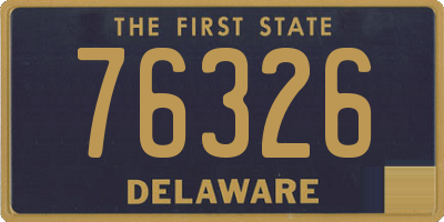 DE license plate 76326