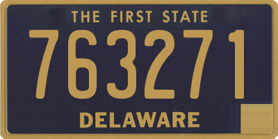 DE license plate 763271