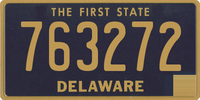 DE license plate 763272