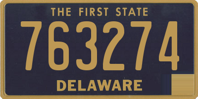 DE license plate 763274