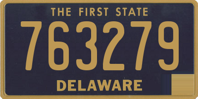DE license plate 763279