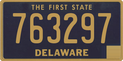 DE license plate 763297