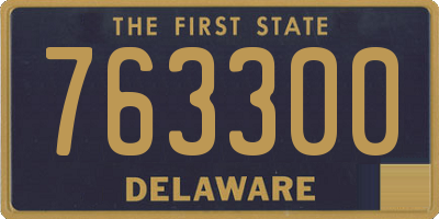 DE license plate 763300