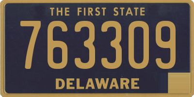 DE license plate 763309