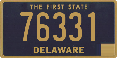 DE license plate 76331