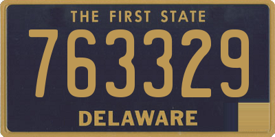 DE license plate 763329