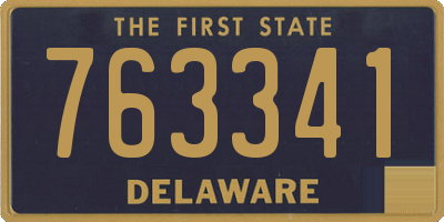 DE license plate 763341