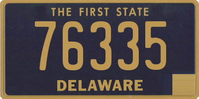DE license plate 76335