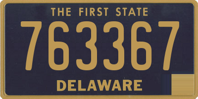 DE license plate 763367