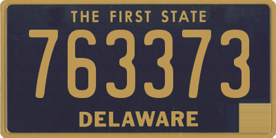 DE license plate 763373