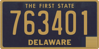 DE license plate 763401
