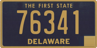 DE license plate 76341
