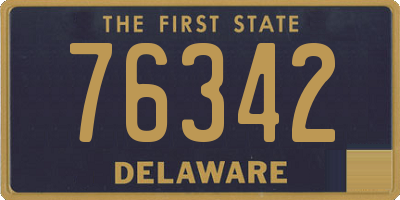 DE license plate 76342