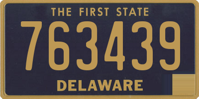 DE license plate 763439