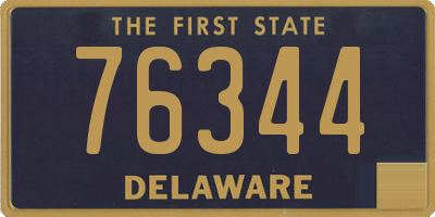 DE license plate 76344