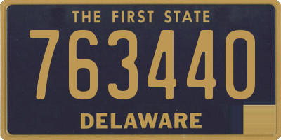 DE license plate 763440