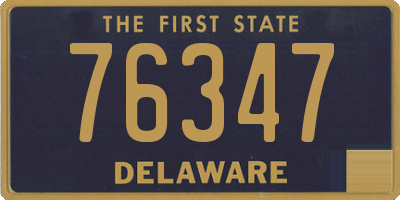 DE license plate 76347